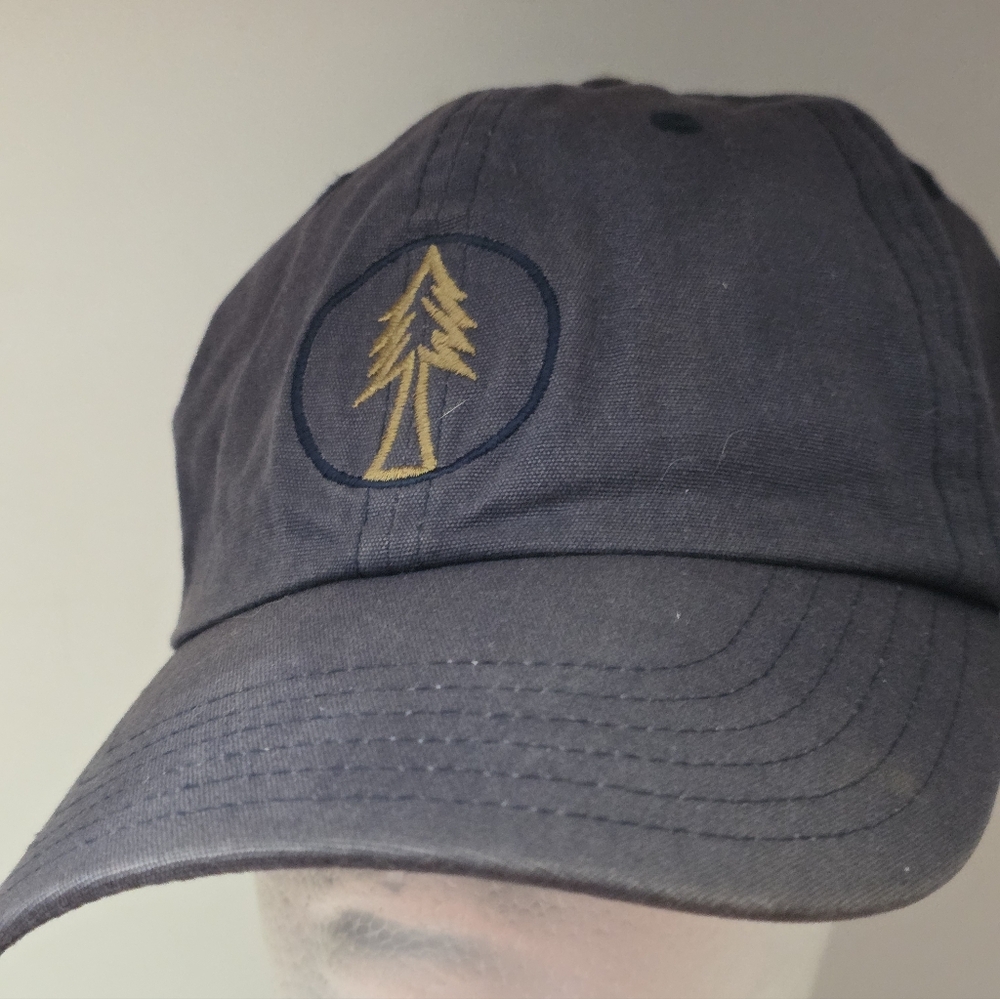 Pistil Jose Series Cap, Embroidered Tree Mens One-Size, Cotton Coal